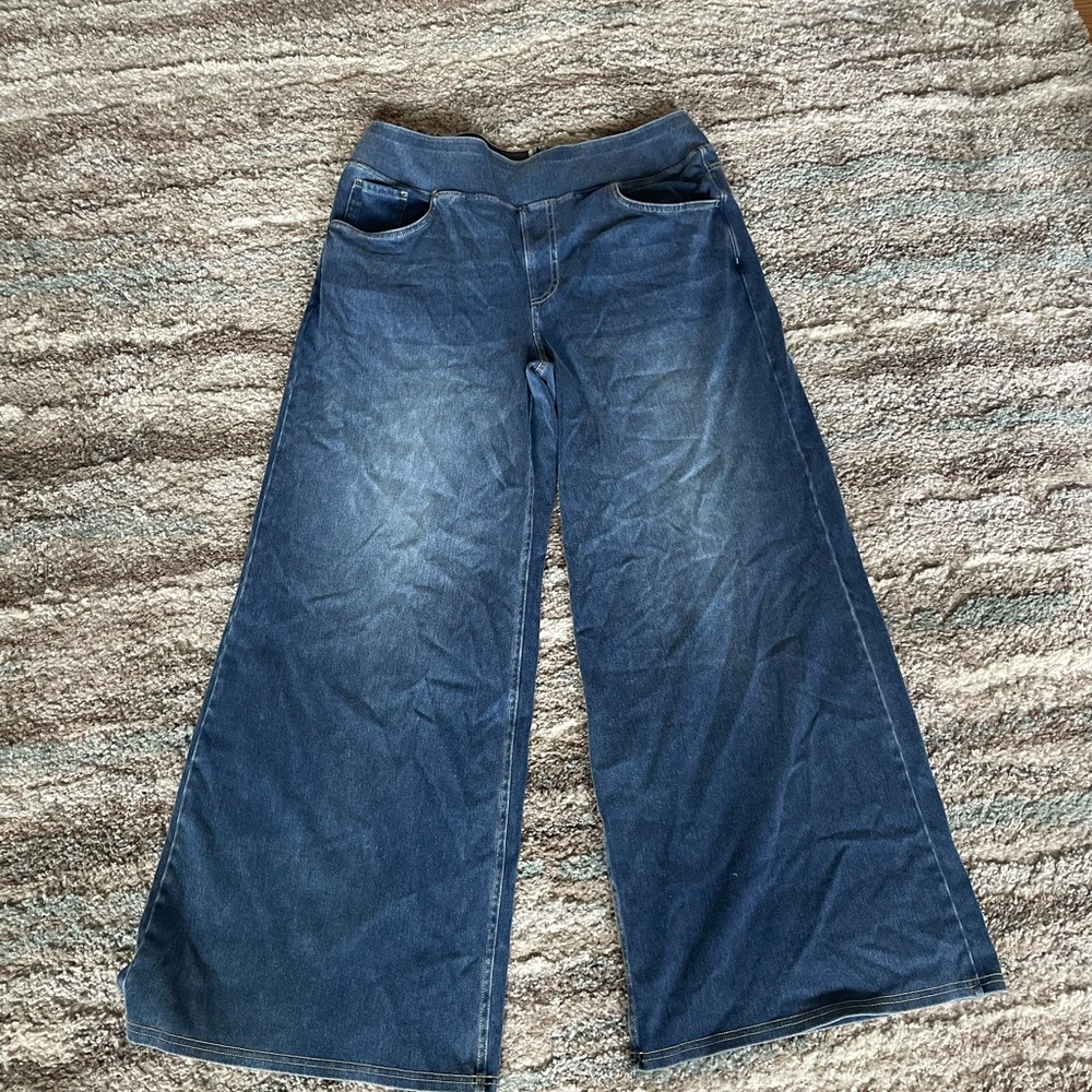 HALARA Blue Flare Wide Leg Jeans